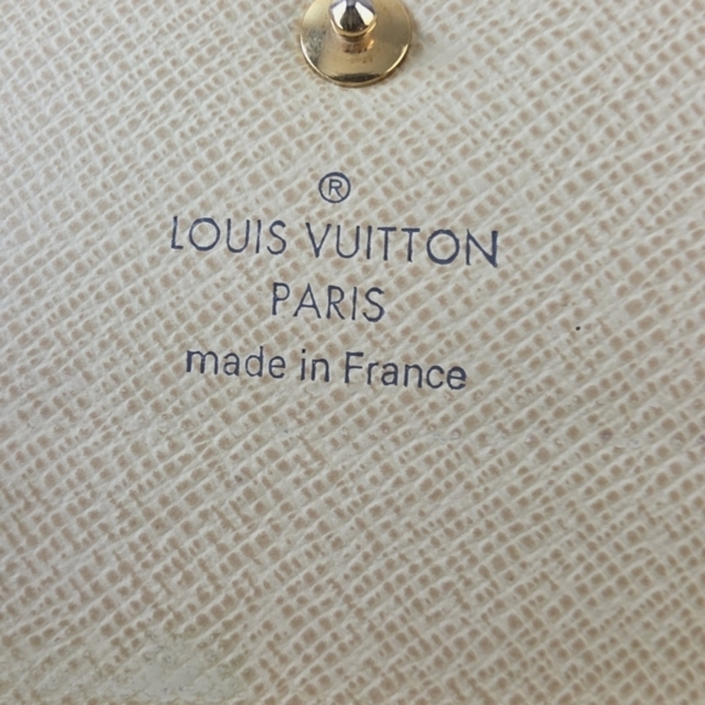 Louis Vuitton Damier Azur 6‎ Key Card Holder Monogram Gray Beige Cream - Picture 14 of 16